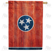 Tennessee State Wood-Style House Flag