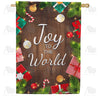 Joy To The World-Gifts House Flag