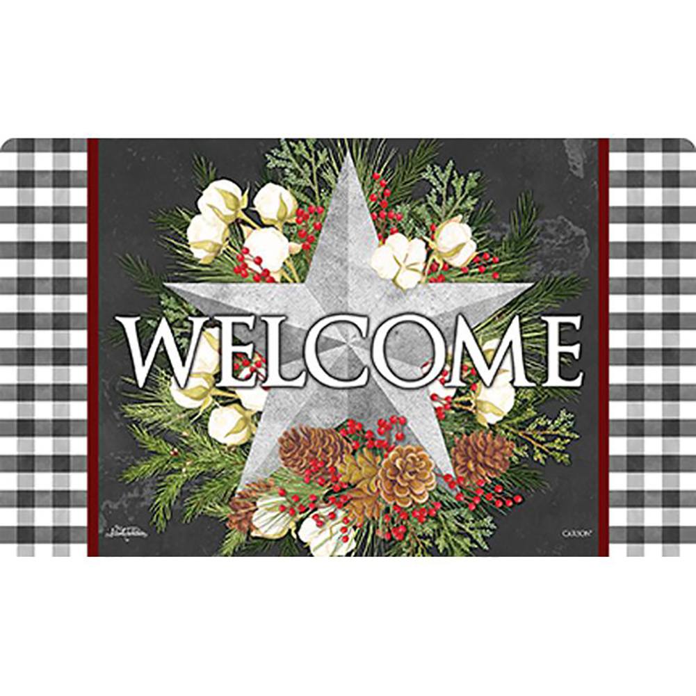 Farmhouse Christmas Door Mat