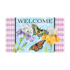 Iris Butterflies Door Mat