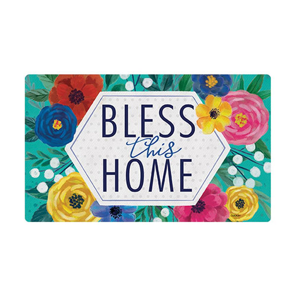 Summer Floral Door Mat