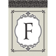 Timeless Details Monogram F Garden Flag