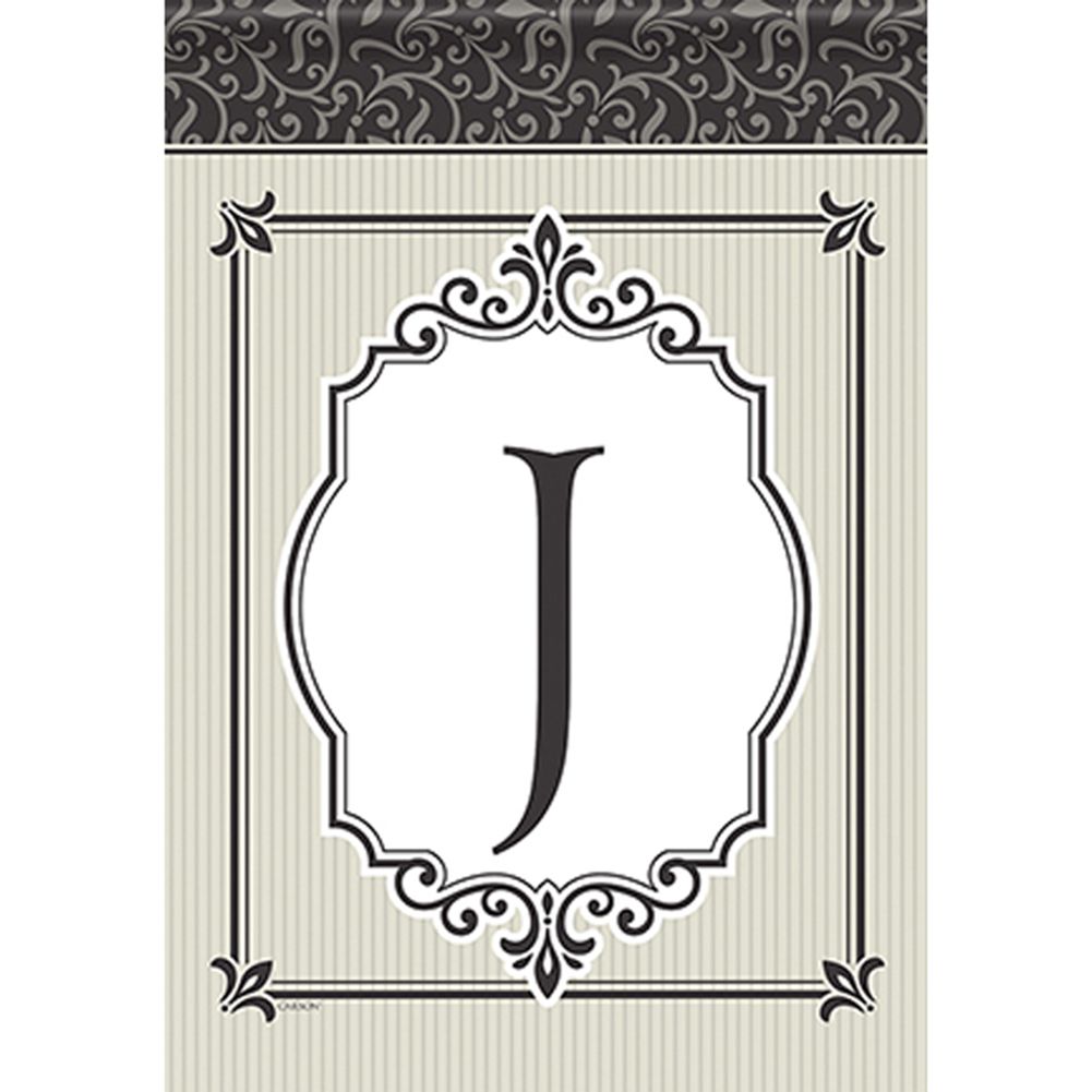 Timeless Details Monogram J Garden Flag