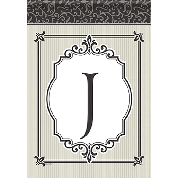 Timeless Details Monogram J Garden Flag