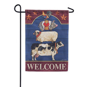 Farm Fresh Welcome Dura Soft Garden Flag