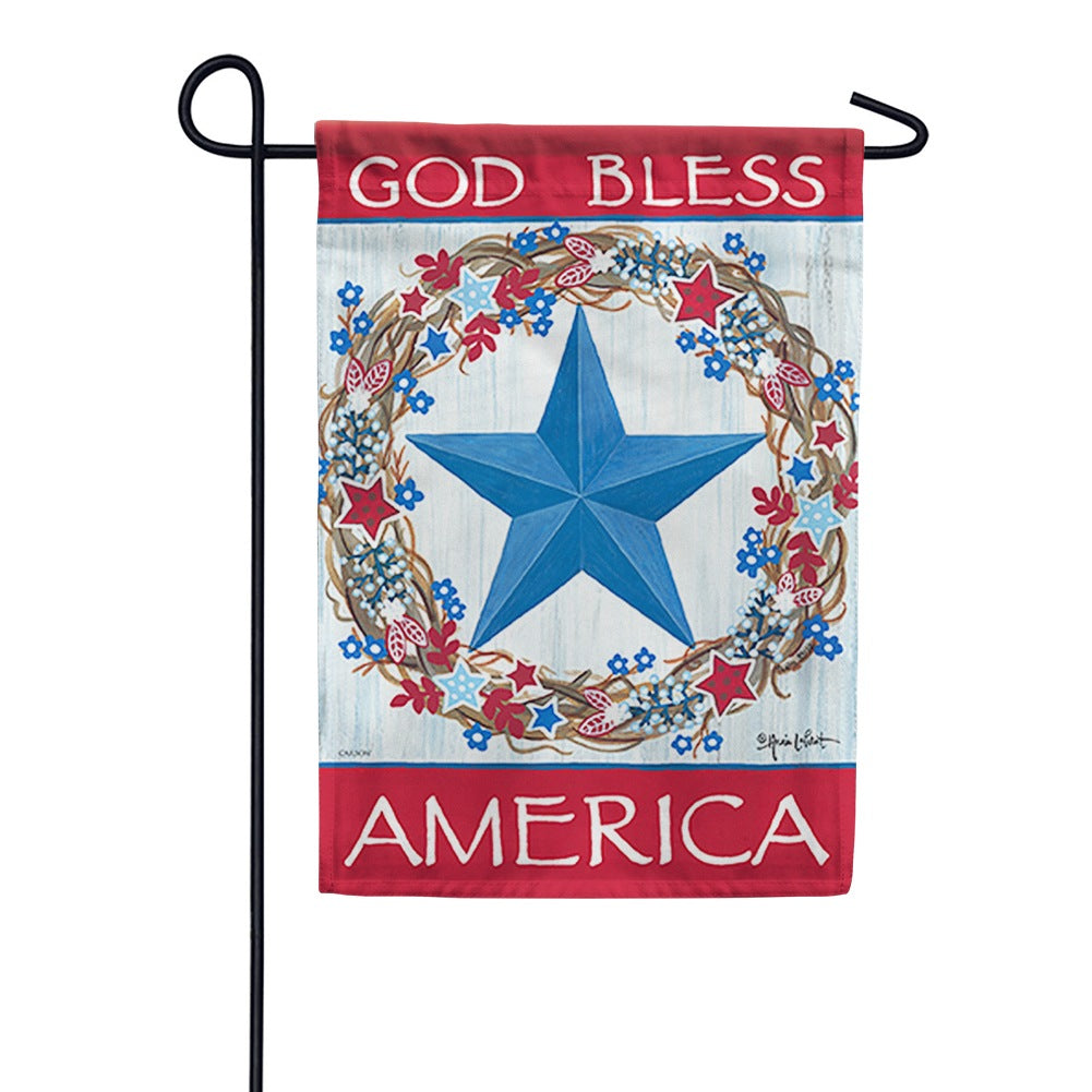 Red, White, & Grapevine Dura Soft Garden Flag – Just For Fun Flags