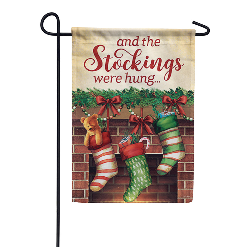 Christmas Stockings Dura Soft Garden Flag