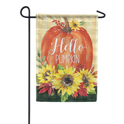 Hello Pumpkin Dura Soft Garden Flag