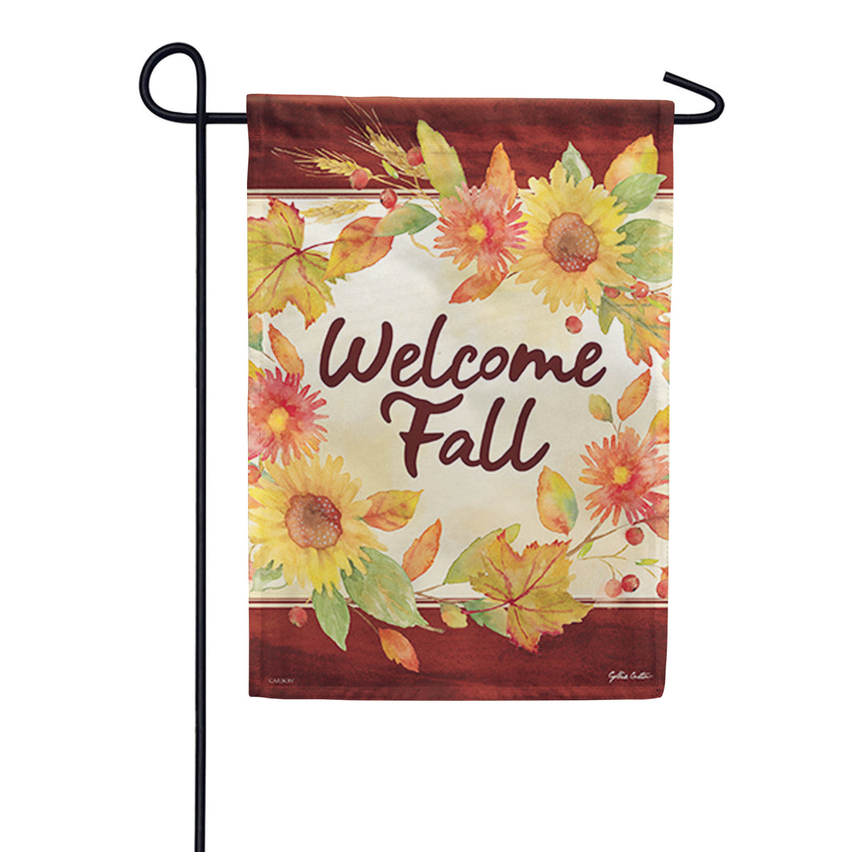 Watercolor Fall Dura Soft Garden Flag – Just For Fun Flags