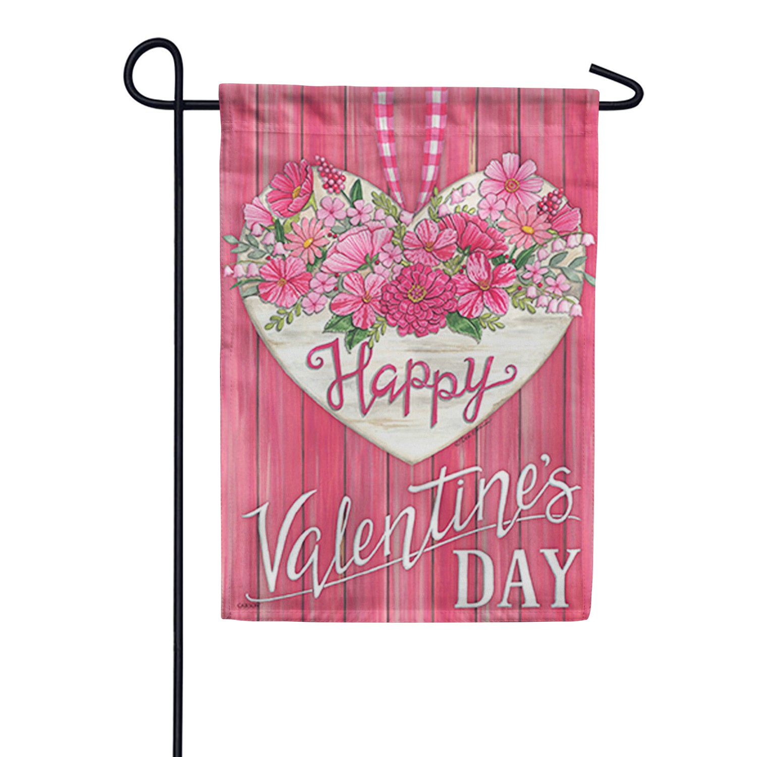 Tin Heart Dura Soft Garden Flag