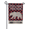 Welcome Bear Dura Soft Garden Flag