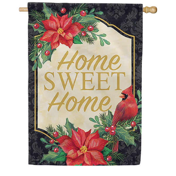 Poinsettia Cardinal Dura Soft House Flag