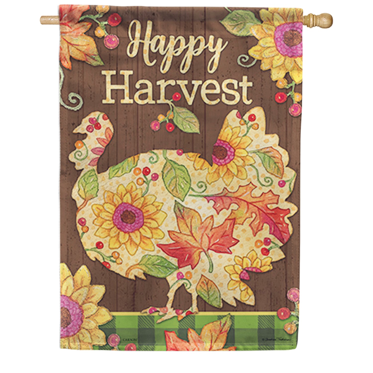 Harvest Turkey Dura Soft House Flag