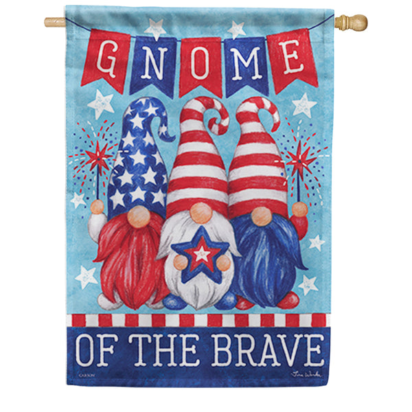 Gnome of the Brave Dura Soft House Flag