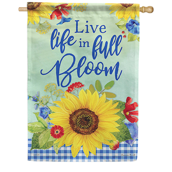 Live Life Dura Soft House Flag