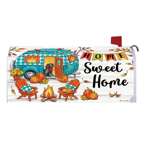 Fall Camper Mailbox Cover