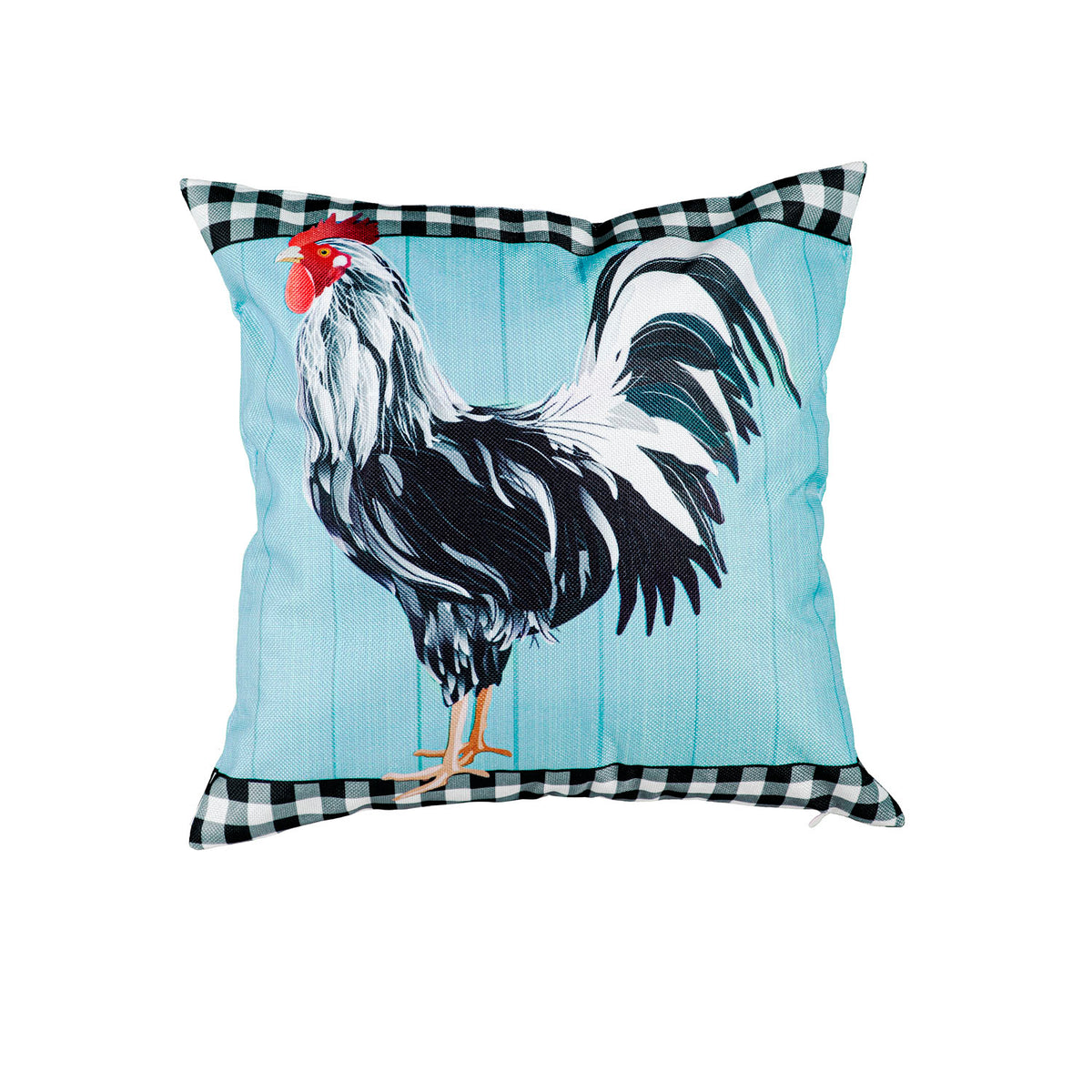 Black and White Rooster Pillow Cover – Just For Fun Flags