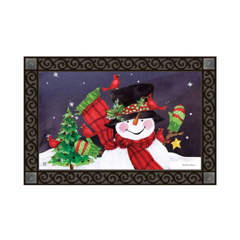 Briarwood Lane Snow Day Cardinals Winter Doormat