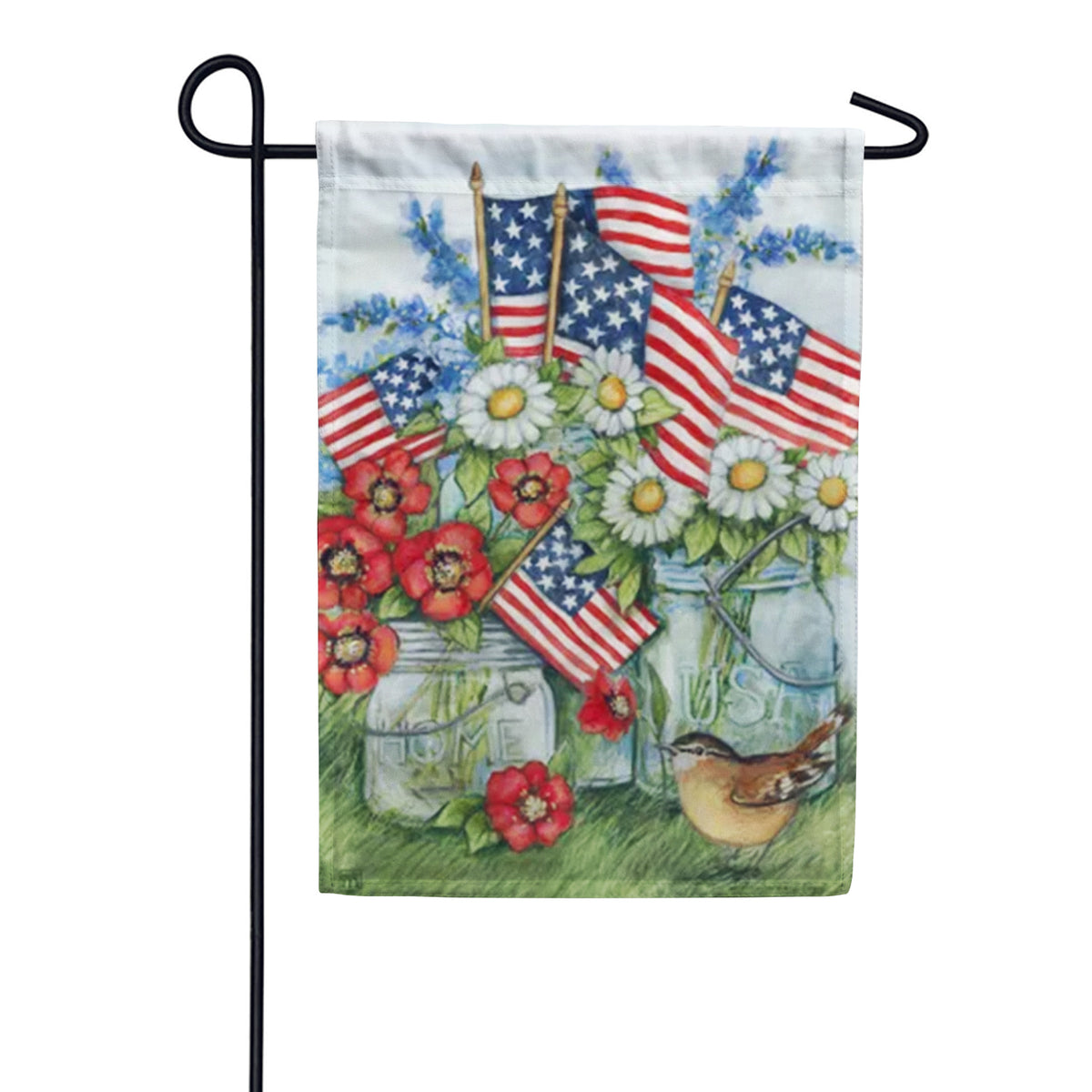 Magnet Works Garden Flag - Flags and Daisies – Just For Fun Flags