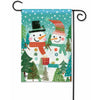 Magnet Works Garden Flag - Snow Couple