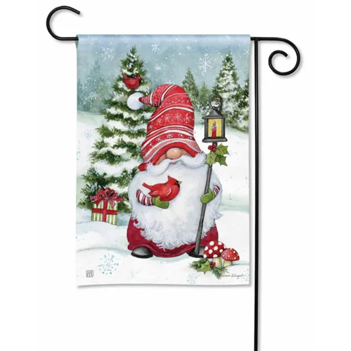 Magnet Works Garden Flag - Christmas Gnome – Just For Fun Flags