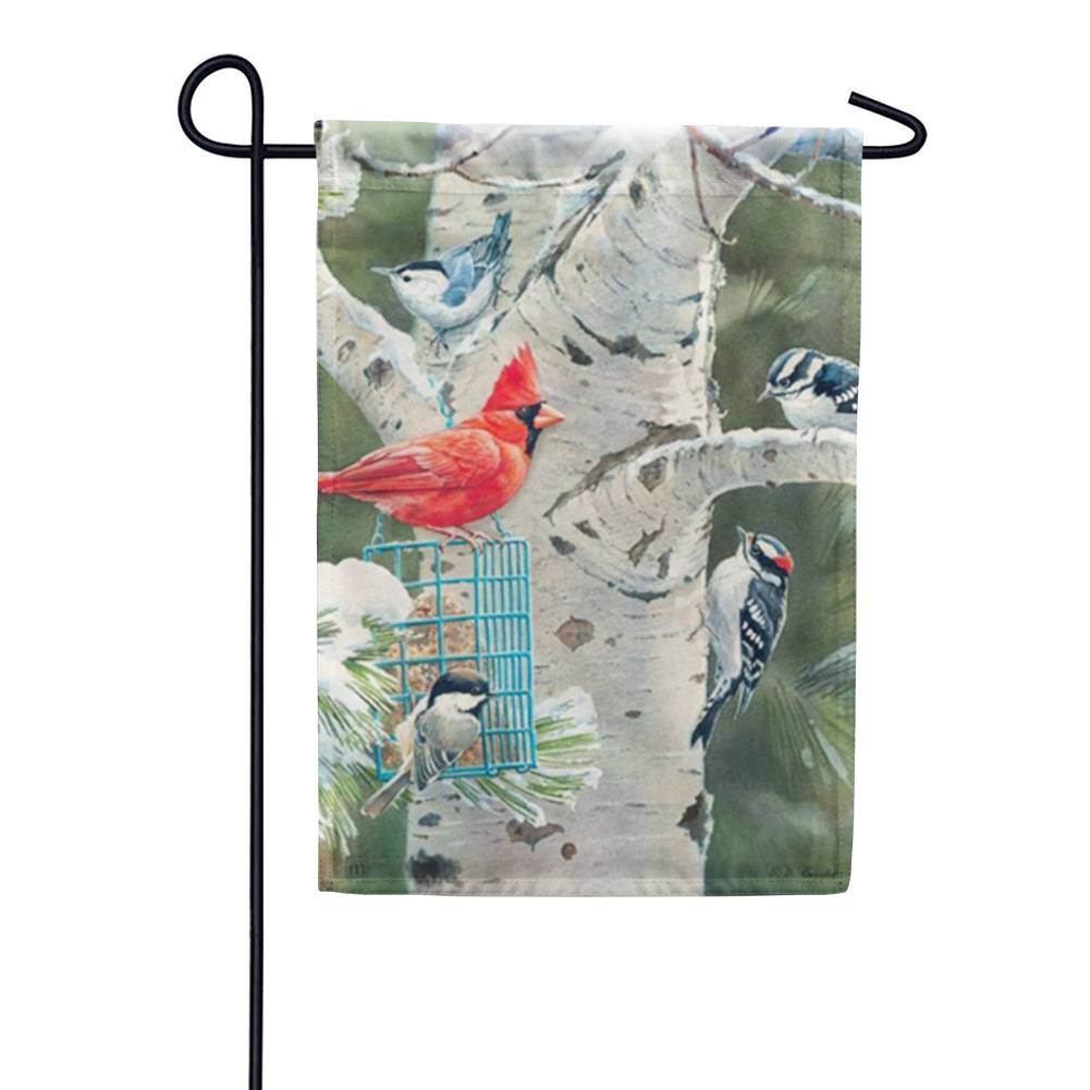 Winter Birds Garden Flag