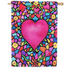 Toland House Flag - Kaleidoscope Heart