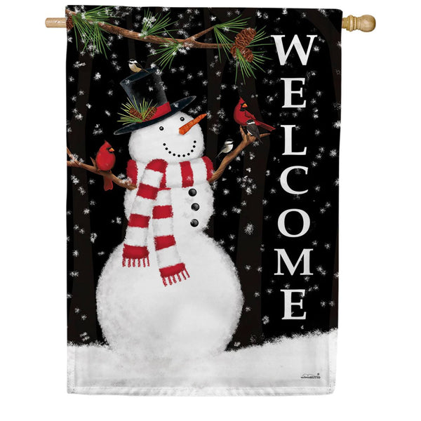 Toland Forest Snowman House Flag