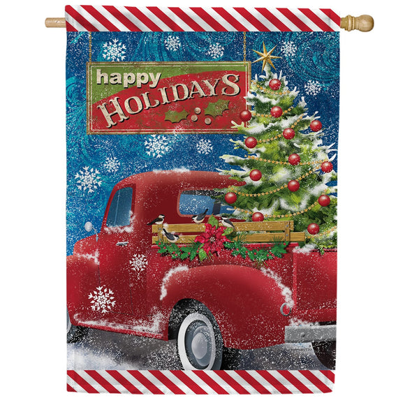 Toland Holiday Delivery House Flag