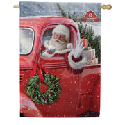 Toland Santa's Truck House Flag