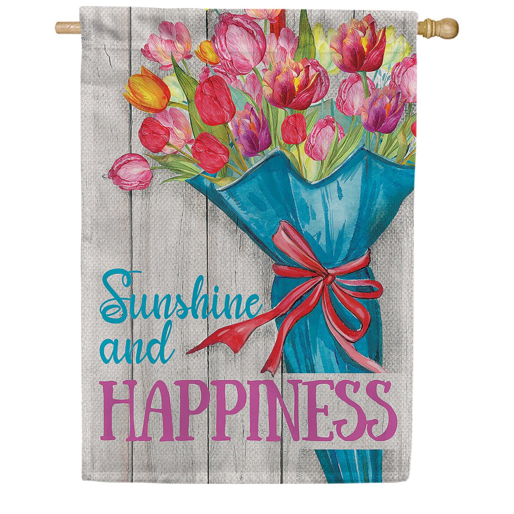 Toland Tulip Bouquet House Flag