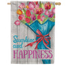 Toland Tulip Bouquet House Flag