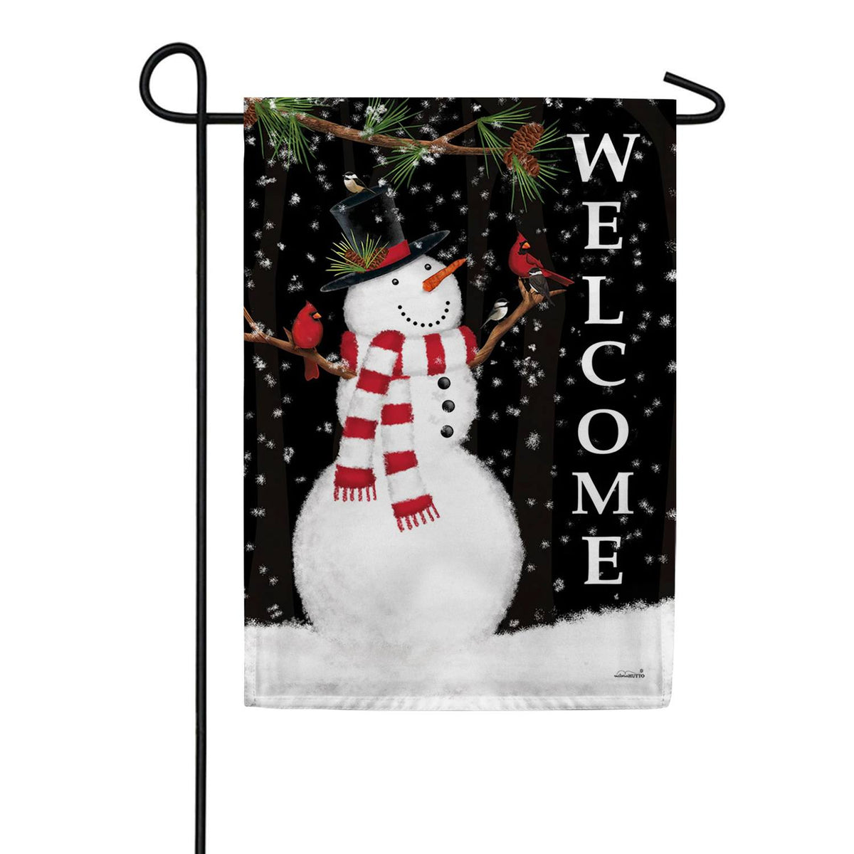 Toland Forest Snowman Garden Flag – Just For Fun Flags